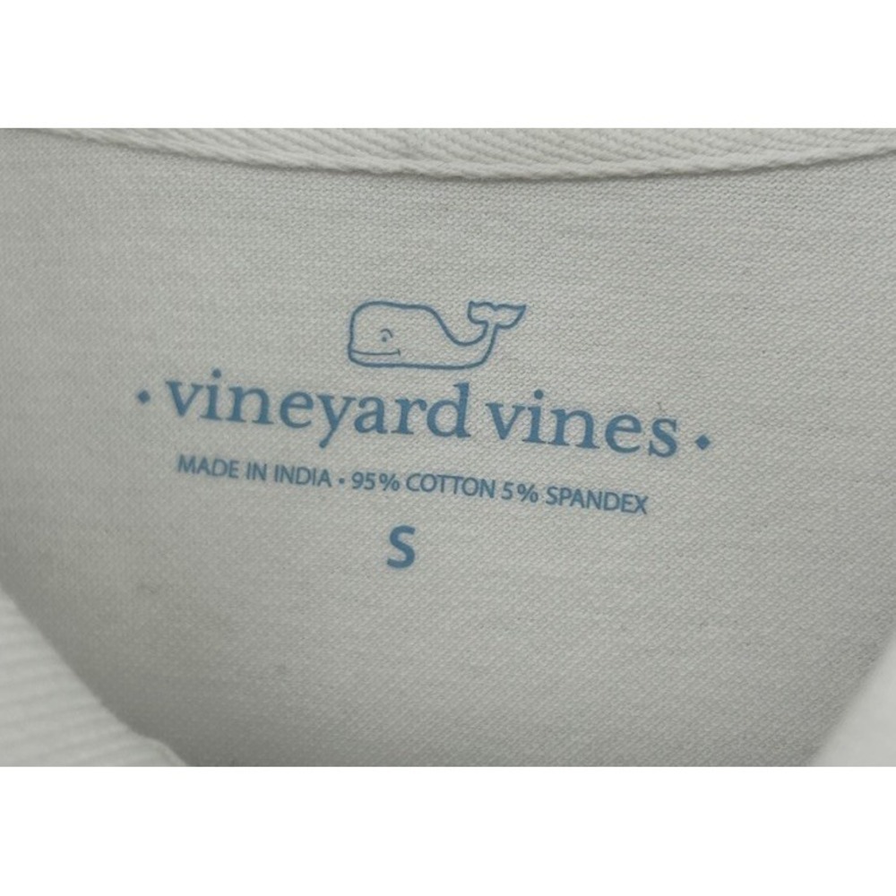 Vineyard Vines Long Sleeve Polo Shirt White Men's Size Small - Picture 3 of 4